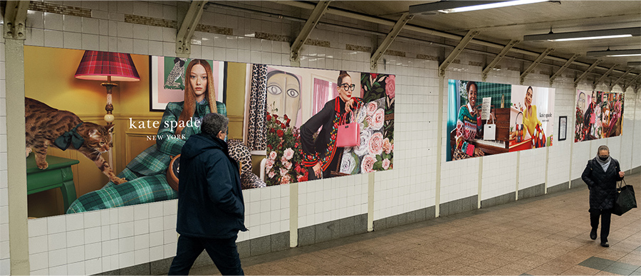 Wallscapes with campaign imagery