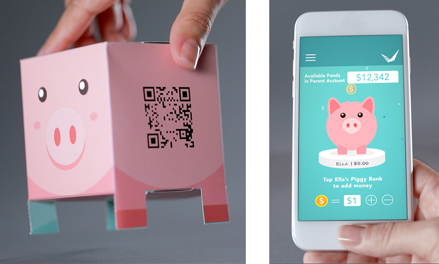 3D piggy bank mailer 4