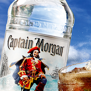 Captain Morgan campaign layouts and retouching