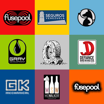 Logo design projects and samples