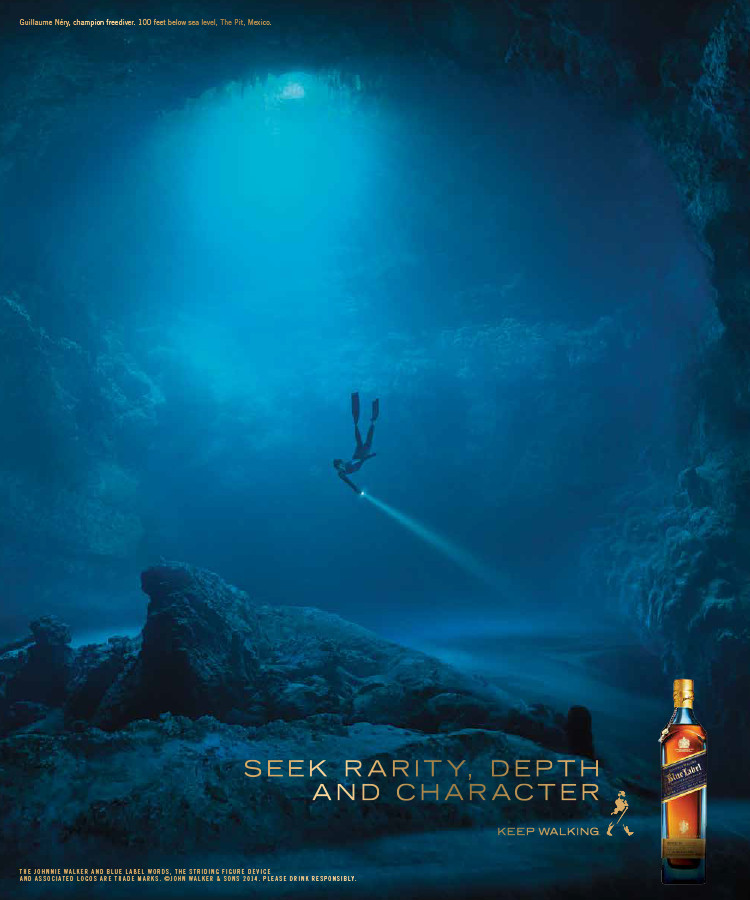 Johnnie Walker print and digital piece